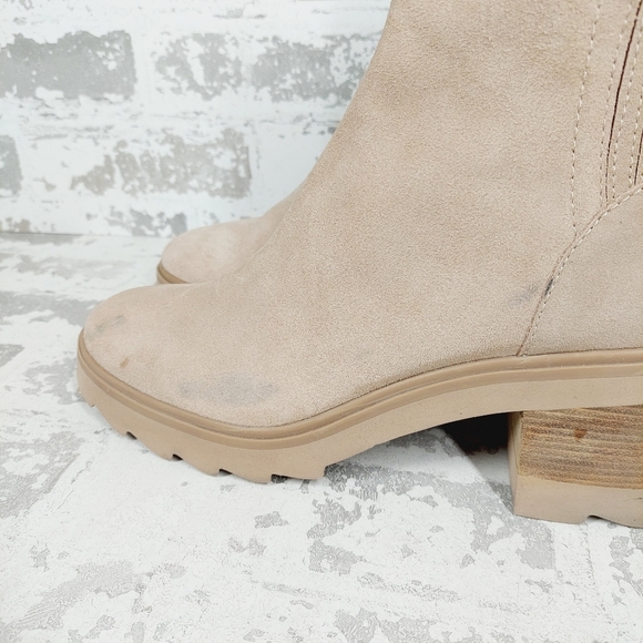 New Dolce Vita Martey H2O Taupe Suede Boots A633 - Picture 3 of 12